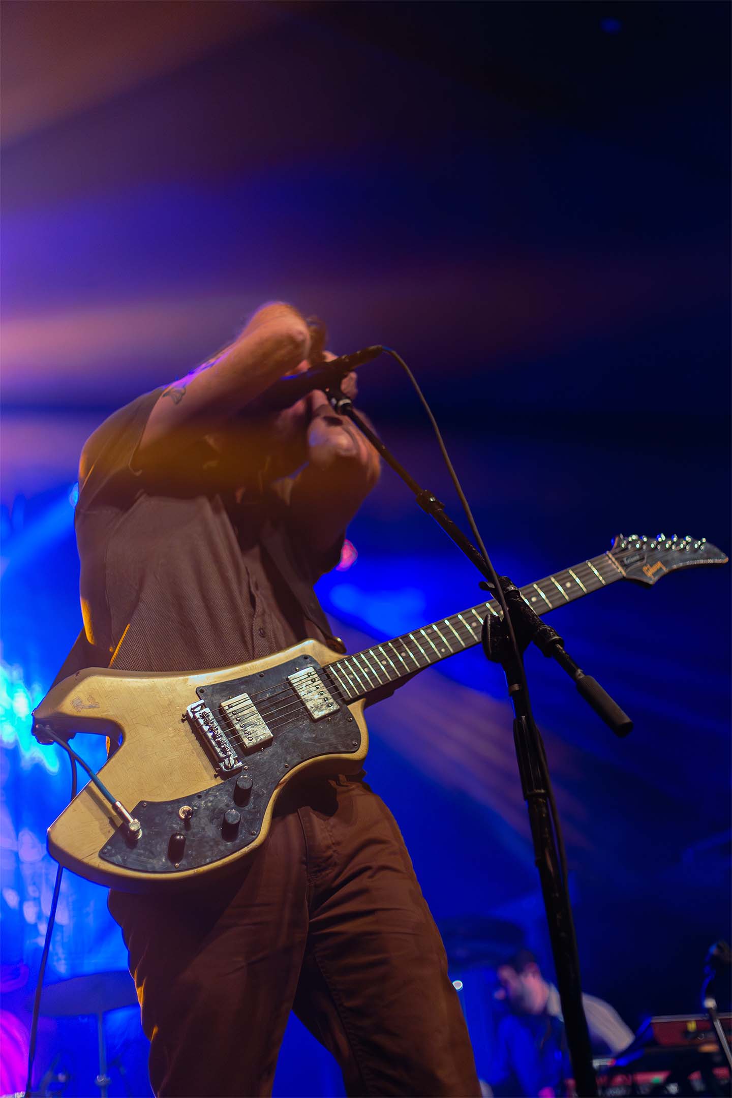 Cursive — vocalist guitar low angle