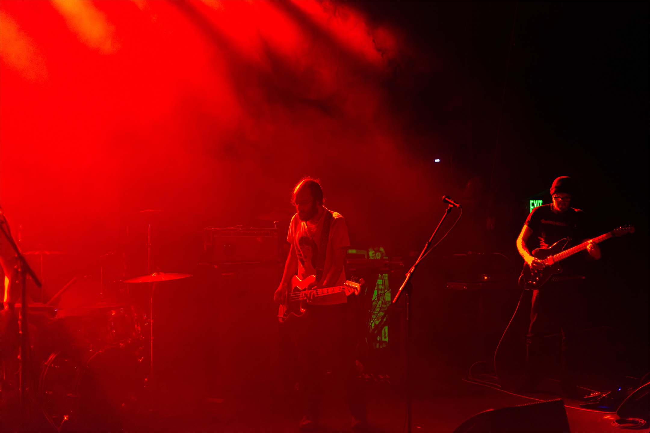 Pile — red fog wide stage