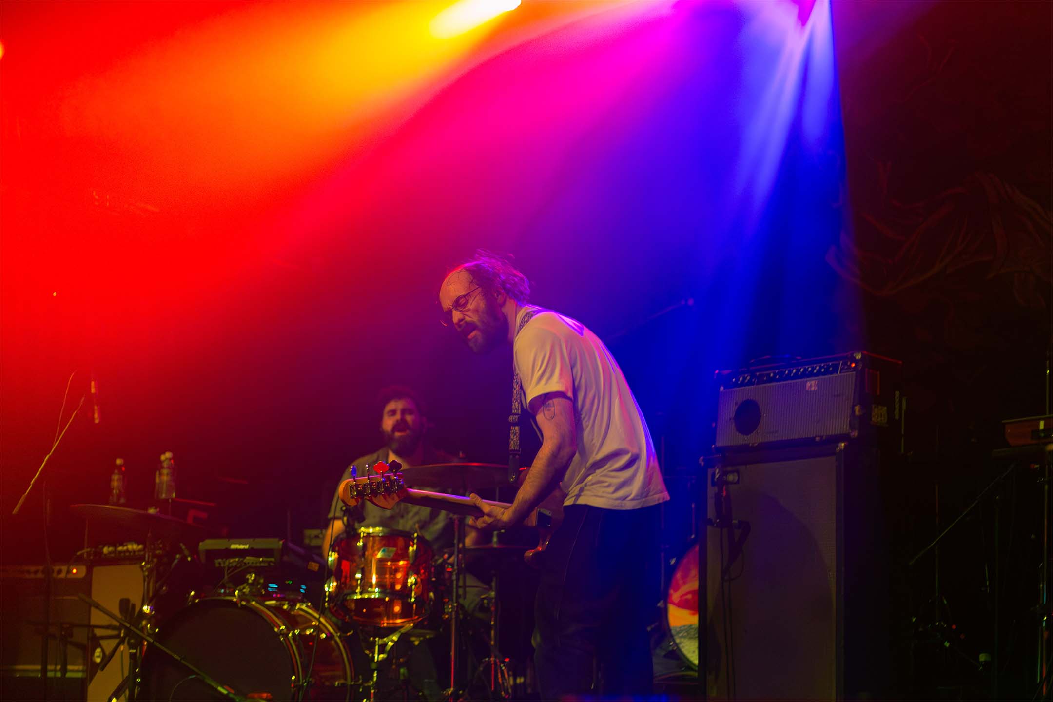 Pile — vocalist half black blue