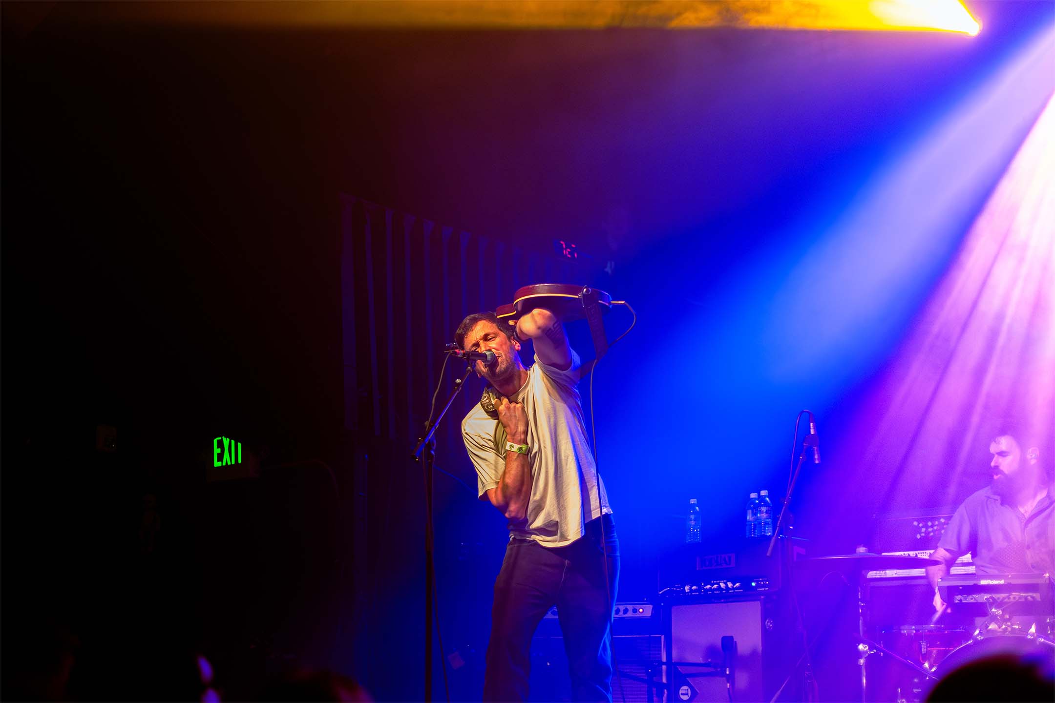 Pile — bassist drummer red rainbow